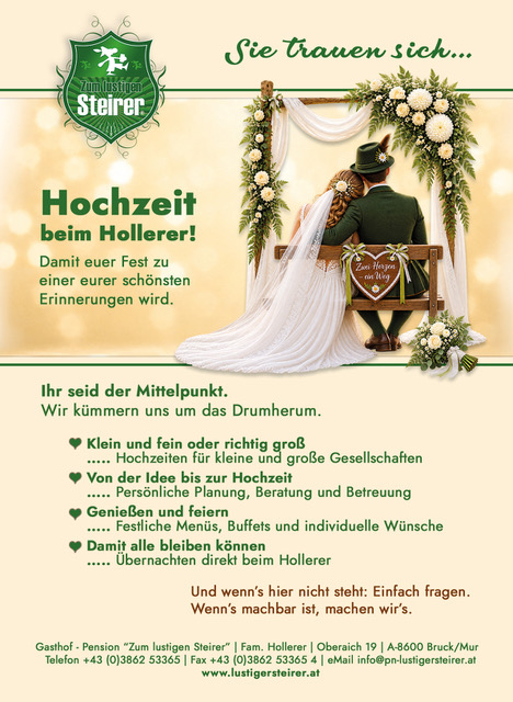 Hollerer Hochzeit 2026